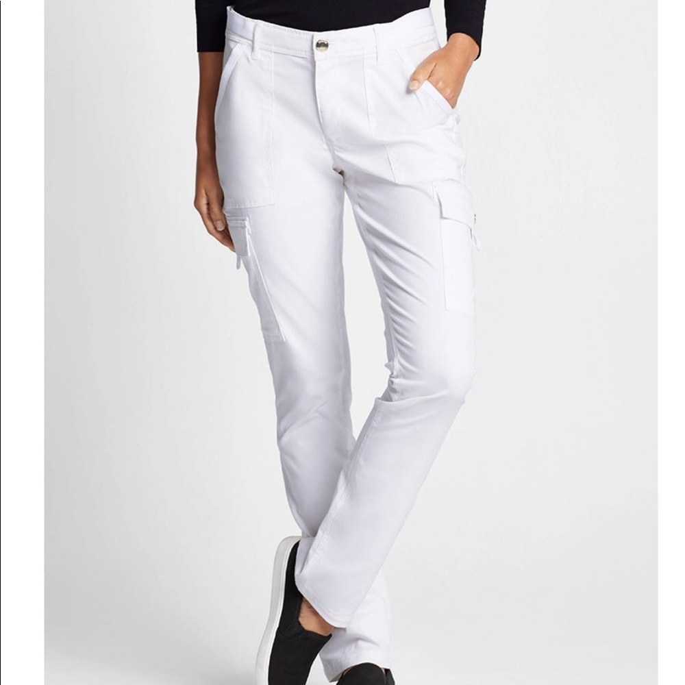 Jaanuu xs white scrub bottom pants